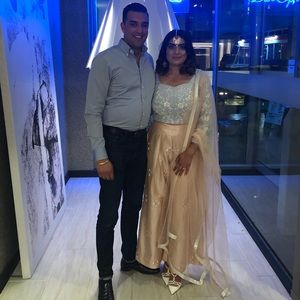 Palazzo Indian outfit with beautiful embroidered top